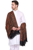 Weavers Villa Men'S Paisley Design Woven Poly Wool Blend Gents Shawls, Muffler, Stoles For Men, 100Cm X 200Cm