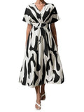Leriya Fashion Women's Rayon Fit and Flare Ankle Length Dress (LF-WD1194_Black_L)