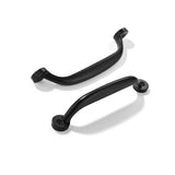 CABDM 10 Pack 4 inch Hole Center Matte Black Cabinet Pulls - Heavy Duty Solid Drawer Hardware Handles Kitchen Vanity Bathroom Ha