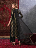 Gosriki Women'S Cotton Blend Straight Printed Kurta With Pant & Dupatta (Ajapina Black-Gs_Xxl_Black_Xx-Large),Black,2,B0D9WCTR39