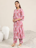 Libas Women'S Cotton Kurta Set (400515_Pink