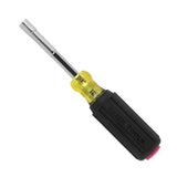 Klein Tools 65412 Heavy Duty Hollow Shaft Nut Driver, Color-Coded 1/2-Inch Hex, Pass Through Design, 6-Point, Cushion-Grip Handl