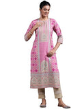 Libas Women'S Crepe Regular Kurta (29262_Pink
