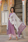 Anni Designer Women'S Cotton Blend Straight Printed Kurta With Pant & Dupatta (Blockbuster Multi-Nw_S_Multi_Small) Multicolour,Multicolour,S,Cotton Blend,BLOCKBUSTER MULTI-NW-452,