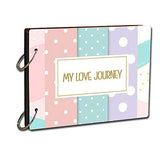 LADECOR DoitYourself Scrapbook Photo Album Handmade Couple Scrapbook (9 Inch x 6.5 Inch) (Design3)