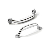 CABDM 2 Pack 3-3/4 inch Hole Center Polished Chrome Cabinet Pulls - Heavy Duty Solid Drawer Hardware Handles Kitchen Vanity Bath