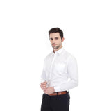 Xjarvis Ozark Cotton Solid Slim Fit Casual Shirt For Men With Pocket & Long Sleeve Button Down Shirt Collared Casual Formal Shirt With 100% Cotton Size M Pack Of 1 (White),White,,B0CZTNJD5W