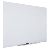 Quartet Glass Whiteboard, Magnetic Dry Erase Board, Wall Mounted Whiteboard for Office, School and Home, 72 W x 48 H, White (Q25