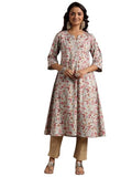 Libas Women'S Cotton Printed A-Line Kurtas (29223_Green