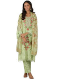 Libas Women'S Organza Kurta Set (49177_Green
