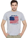 Adro Men'S Usa American Flag Printed Cotton T-Shirts (Rnr-M-Nww-Gr_Grey_2Xl)