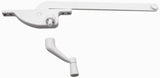 PrimeLine H 3708 9 In., White Diecast, Casement Operator, Left Hand, Teardrop Type (Single Pack)
