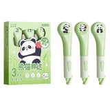 Rushiv Enterprise Panda Correction Tape Set of 3 | QuickDry White Out Tape Roller for Students, School & Office | Smooth, Clean