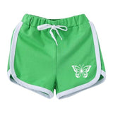 Kyda Kids Girls Cotton Plain Regular Fit Shorts - Multicolor(Pack Of 3)(Fff C4_6-7Yrs)