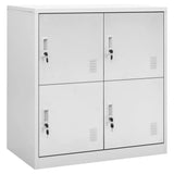 vidaXL Locker Cabinet Light Gray 35.4x17.7x36.4 Steel