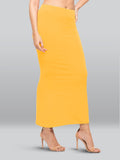 Lyra Lycra Saree Shapewear Petticoat For Womens Sarees Yellow Yellow 2Xl