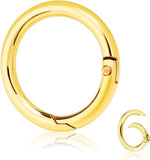 Red Appel Metal Spring Gate O Ring, Durable Openable Round Carabiner For Leather Bag, Handbag, Belt Strap & Keychain Accessories