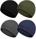 Paropkar Cotton Blend Helmet Liner Skull Caps Sweat Wicking Running Hats Cycling Skull Caps For Men And Women Pack Of 4 Grey