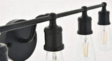 Living District Indoor Modern Home Decorative Bright Ceiling Serif 5 Light Black Wall Sconce