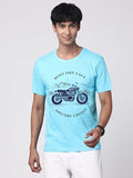 Adro Men'S Royal Bike Design Printed 100% Cotton T-Shirt - Regular Fit, Printed T-Shirts For Men (Rn24-Ryl-Mi_Mint_2Xl)