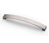 ANGSTROM 1-Pack Curved Arch Cabinet Pulls, Zinc Handle Bar 6.25 Inch (Brushed Nickel)