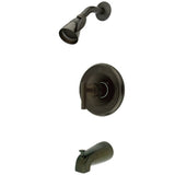 Kingston Brass KB6635CML Manhattan Tub and Shower Faucet, 7-Inch, Oil Rubbed Bronze