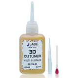 Art Ranger Pack of 1Pcs 3D Outliner Multi Surface Colour Gold 25Gms
