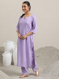 Libas Women'S Viscose Rayon Kurta Set (400263I Lavender Xl