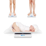 MomMed Baby Scale, Multi-Function Toddler Scale, Baby Scale Digital, Pet Scale, Infant Scale with Hold Function, Blue Backlight,
