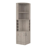 Syrah Corner Bar Cabinet -Living Room -Light Gray