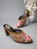 Shoetopia Girls Bantu-472 Tan Mule - 8 Uk (Girls-Bantu-472-Tan),Tan,8,B0CQK7D1WG