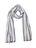Cashmere Craft WomenS Printed Scarf (Ov22_Blue/White_Free Size)