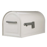 Architectural Mailboxes Reliant Secure, Locking USPS Approved Heavy Duty, Steel Metal Post Mounted Mail Box for Outside, White,