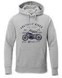 Adro Men'S Cotton Blend Neck Hooded Sweatshirt (H24-Ame-Gr_Grey,GreyApparel,XL