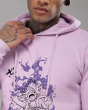 Adro Men'S Cotton Neck Hooded Sweatshirt (H24-Luffy-Pu_Lavender,LavenderApparel,S