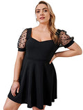 Leriya Fashion One Piece Dress For Women| Midi Dress For Women| Birthday Dress For Women (Small, Black)
