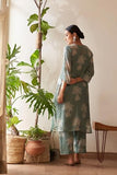 Anni Designer Women'S Rayon Viscose Straight Printed Kurta With Pant (Robin Pista_L_Pista_Large),Pista,L,Rayon,Casual,