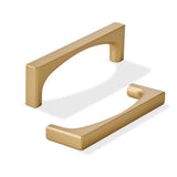 khtumeware 2 Pack Solid Handles 3-3/4-Inch(96mm) Brushed Gold Cabinet pulls Kitchen Cabinet Handles, Cabinet Pulls Kitchen Cabin