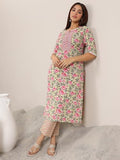 Libas Women'S Cotton Kurta Set (400468_Green_L)