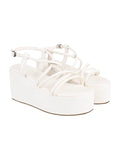 Shoetopia Girls P-7 White Platform - 4 Uk (Girls-P-7-White),White,4,B0CRPD2258
