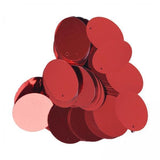 ATORSE 6x85x 20mm Flat Round Loose Sequins DIY Decor for Knitting Art Crafts Applique Red