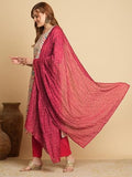 Gosriki Women'S Cotton Blend Straight Printed Kurta With Pant & Dupatta (Kamkoj Pink-Gs_Xxl_Pink_Xx-Large),Pink,2,B0D9WCPDGD