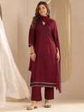 Libas Women'S Viscose Rayon Kurta Sets (400517 Maroon Xl