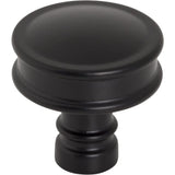 Top Knobs Cranford Knob 1 1/4 Inch Flat Black