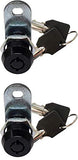 Admiral Locks 5/8180 Degree Tubular Cam Lock, Keyed Alike Removable Key RV Compartment Storage Lock Cabinet Locks (5/8 Inch