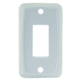 JR Products 12845 White Single Switch Face Plate
