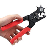 Cartify Punching Machine With 6 Hole Sizes For Leather Belts, Watch Bands, Bags, Dog Collars, Fabric, Craft Projects, Leather Pu