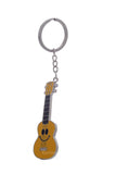 Caristo Smiling Guitar Smiley Music Lover (Kc26) Yellow Metal Keychain For Car Bike Men Women Kids