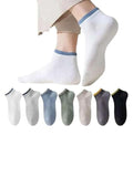Galaitik Unisex Cotton Men And Women Solid Ankle Length Socks (Pack Of 7)Free Size