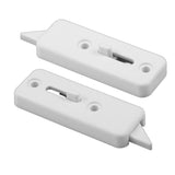 PrimeLine F 2737 29/16 In., White Plastic, SpringLoaded Tilt Latch (1 Pair)